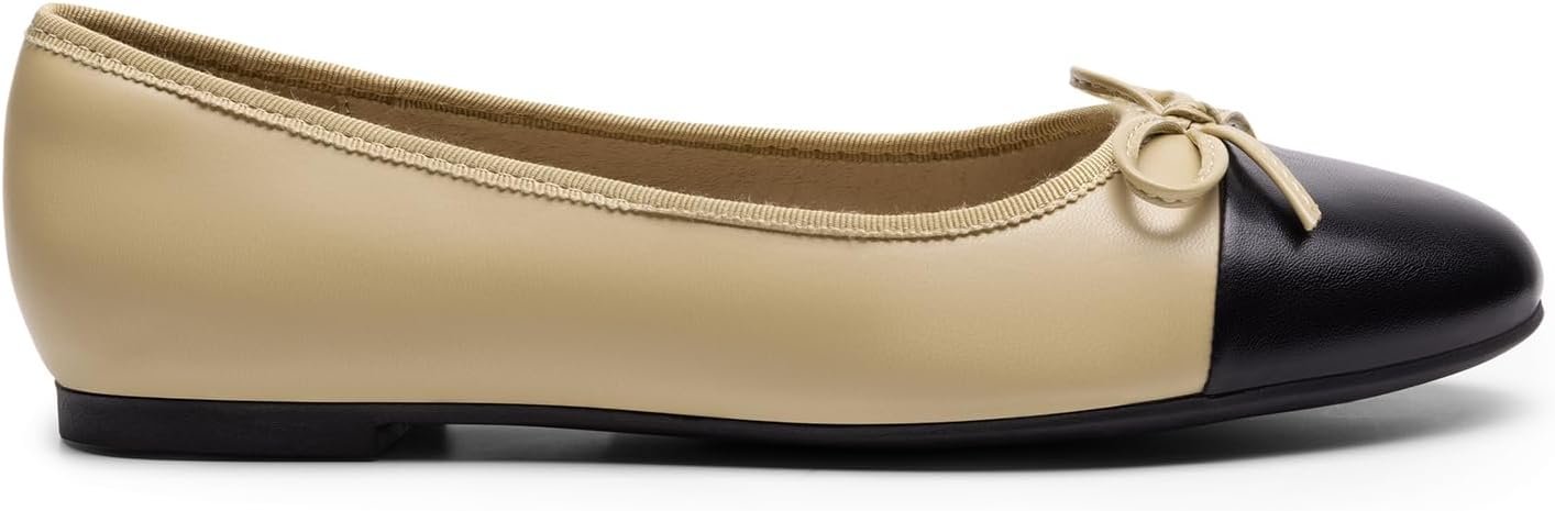 Women's Flats, Round Toe Ballet Flats, Comfortable Slip-on Dressy Business Casual Work Office Ballerina Flat Dress Shoes - Image 2