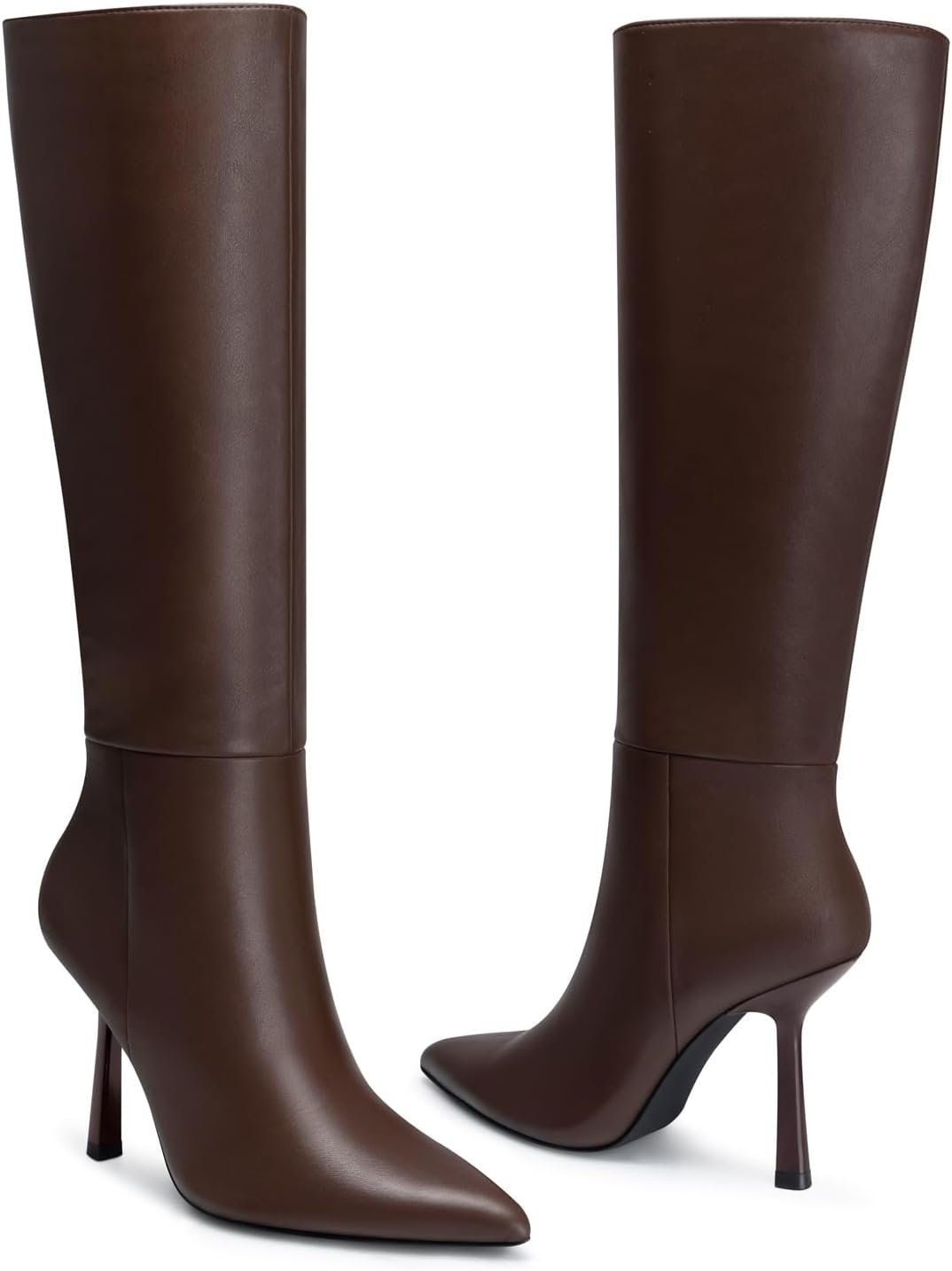 Womens Knee High Boots: 3.54 In Stiletto Heel, Wide Calf Tall Boots, 2026 Fall Fashion Trendy Heel Boot for Party, Night out, Date, Dancing - Image 2
