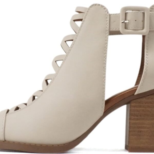 Women's open-toe cross-strap high-heeled fashion sandals with adjustable ankle strap