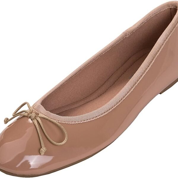 Women's  Colorful Memory Foam Cushion Insock Patent Ballet Flat
